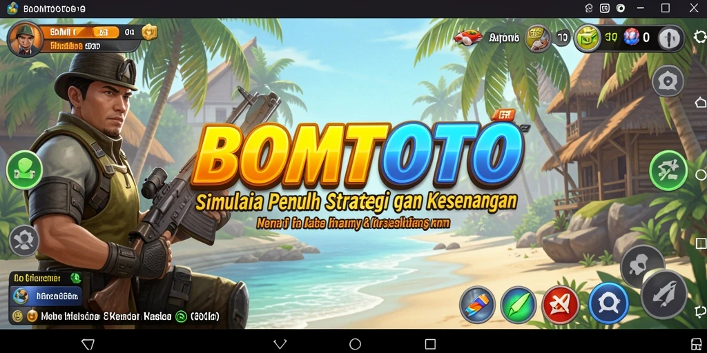 Tampilan gameplay <strong>BOMTOTO</strong> yang menarik dan penuh warna.