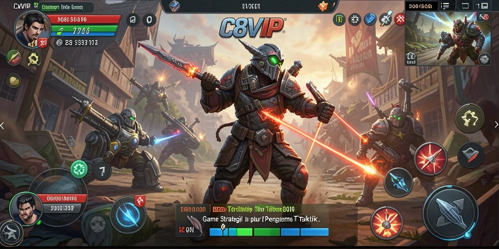 Tampilan gameplay C8VIP yang seru dan dinamis.