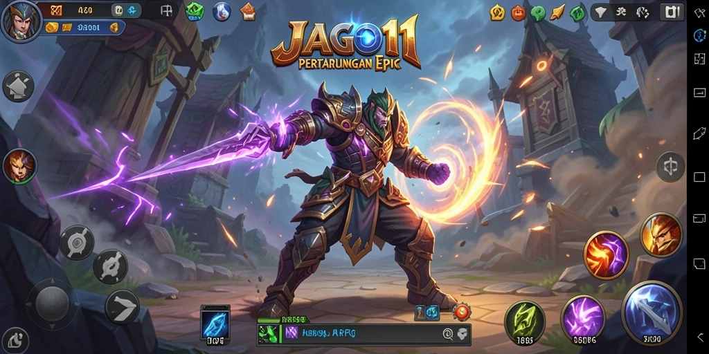 Screenshot menunjukkan pertarungan mendebarkan di dunia JAGO11.