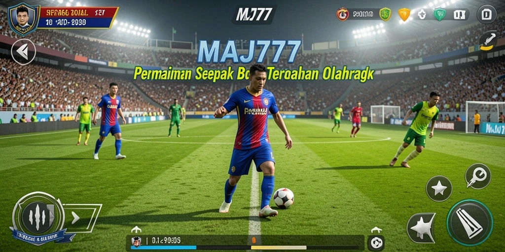 Gameplay seru di lapangan sepak bola MAJ777.