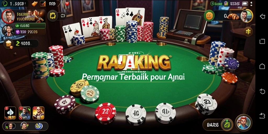 Screenshot RAJAKING menampilkan gameplay Poker yang seru dan nyata.