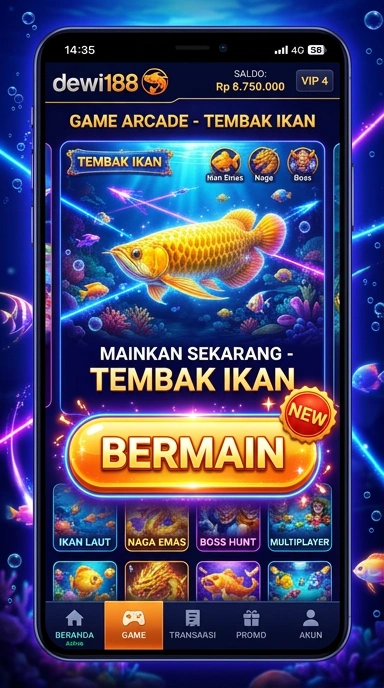 Tampilan utama aplikasi dewi188 dengan berbagai pilihan aplikasi.